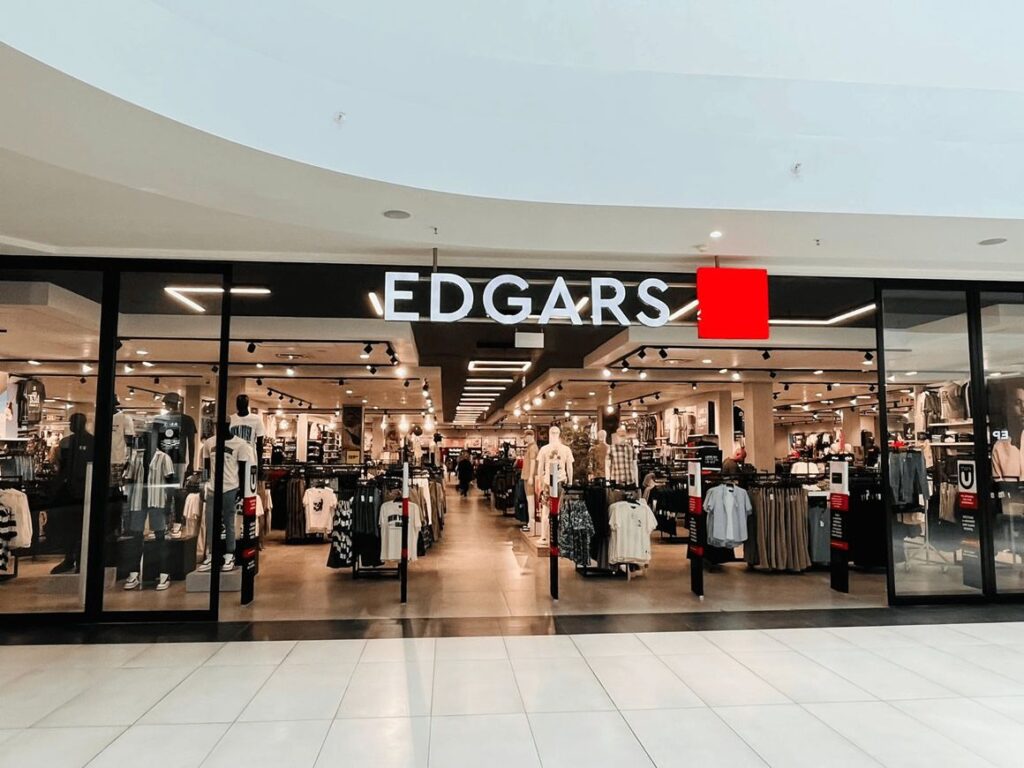 An Edgars store, a top employer for fashion retail jobs.